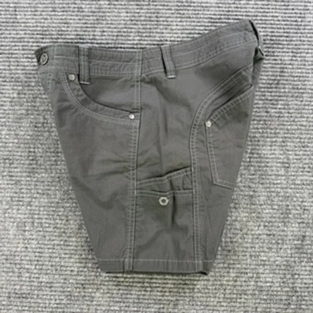 Kuhl Womens 2 Charcoal Gray Hiking Shorts Cargo Utility Outdoor Trekking Casual